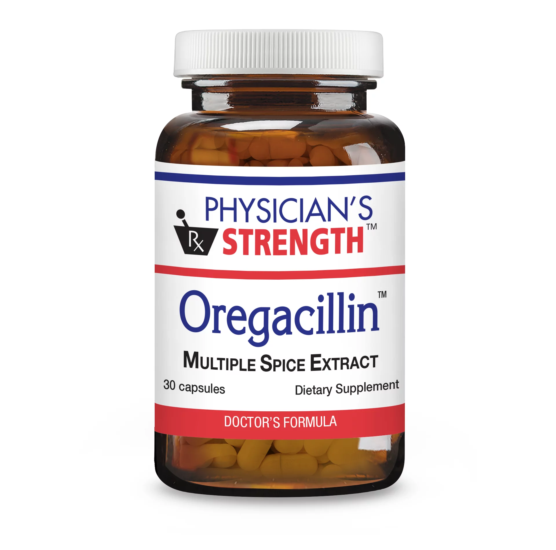 Physician’s Strength™ Oregacillin™, 30 Capsules – All-Natural Dietary Supplement for Adults – Multiple Spice Extract –