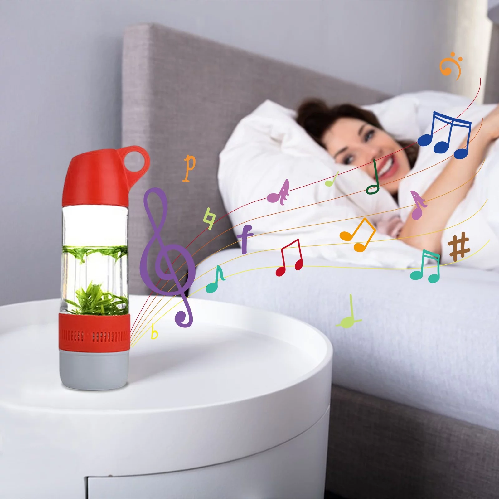 Ersazi Bluetooth Speakers Portable Wireless New 2023 Popular Wireless Water Cup Bluetooth Speaker For Tourism Outdoor Sports With Compass Water Cup Sound On Clearance Red