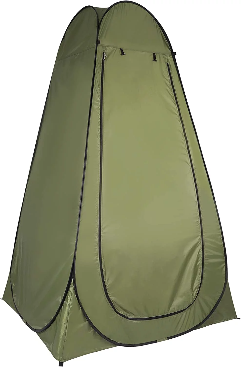 REDCAMP Pop Up Portable Shower Tent for Camping with Floor, Instant Outdoor Privacy Shelter Tent with Carry Bag, Green