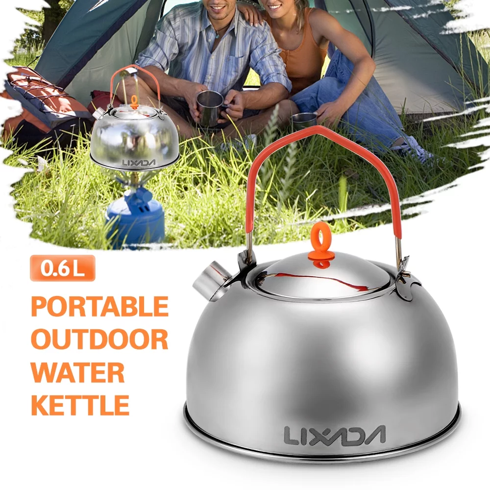Lixada Kettle,Kettle Teapot Coffee PortableWater 0.6l Stainless Steel Water Kettle TeapotWater Kettle Stainless Steel Tea Coffee Pot Kettle PortableHuiop Tea Kettle Siuke