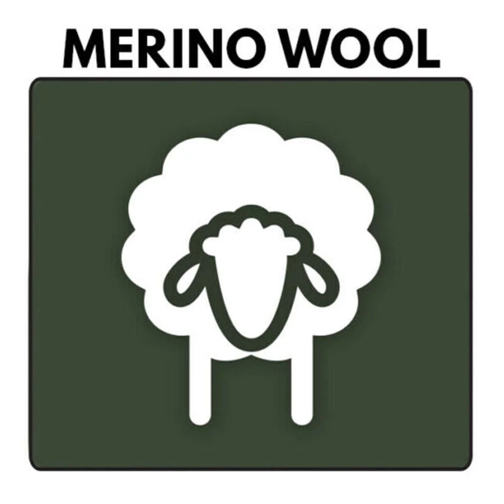 Jefferies Socks Mens Womens 50% Merino Wool Cushion Mid Calf Boot Sock 3 Pair Pack