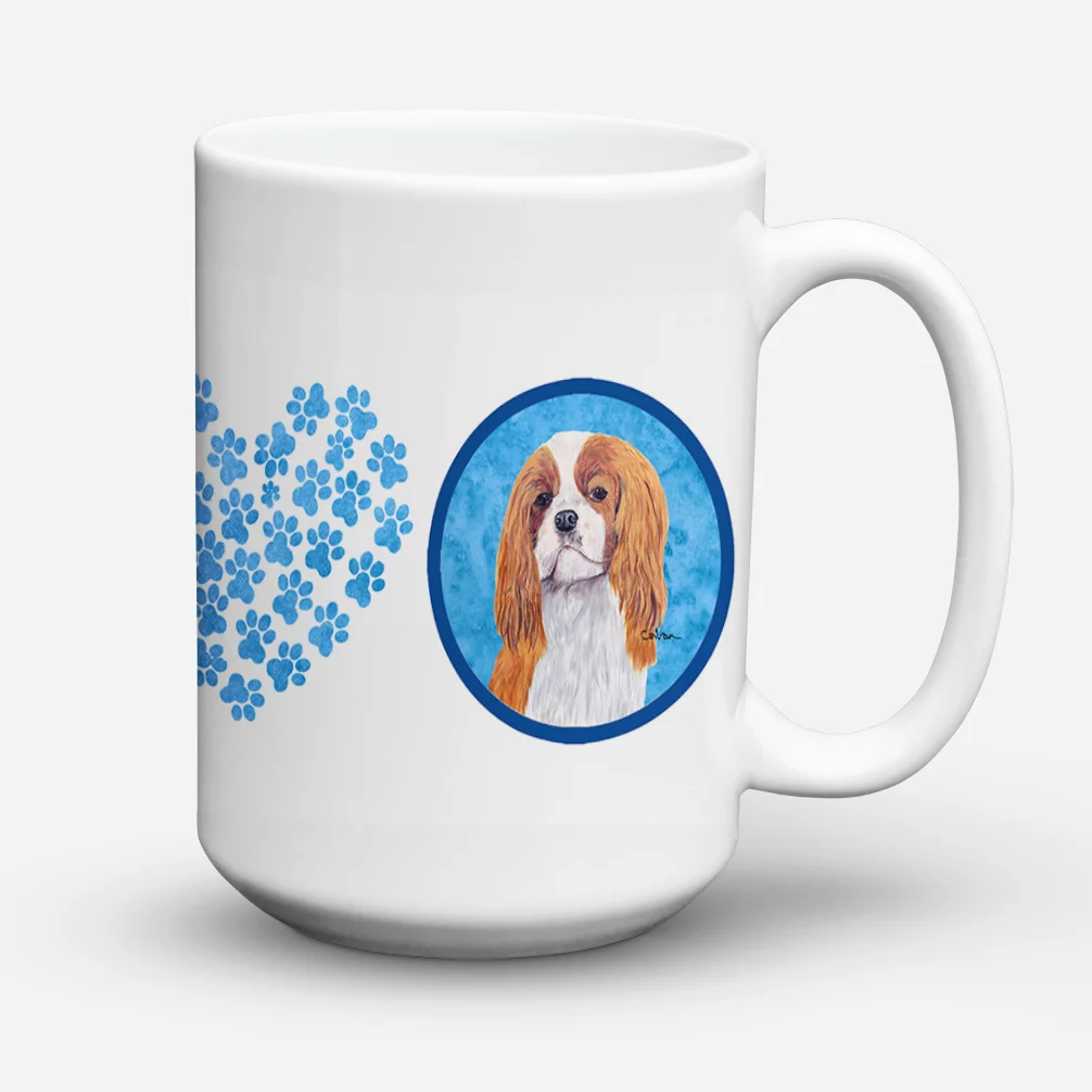 Carolines Treasures SC9118BU-CM15 Cavalier Spaniel Dishwasher Safe Microwavable Ceramic Coffee Mug 15 ounce, 15 ounce,