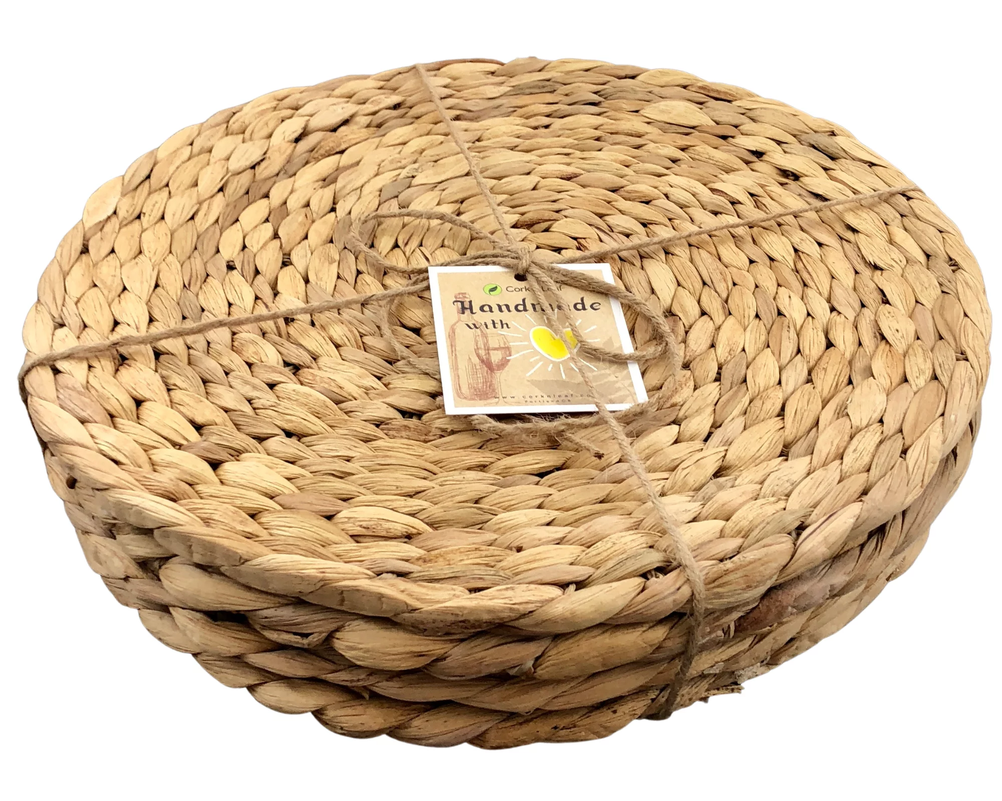 Manzanita Seagrass Charger Plates 13 inch Round- Set of 6