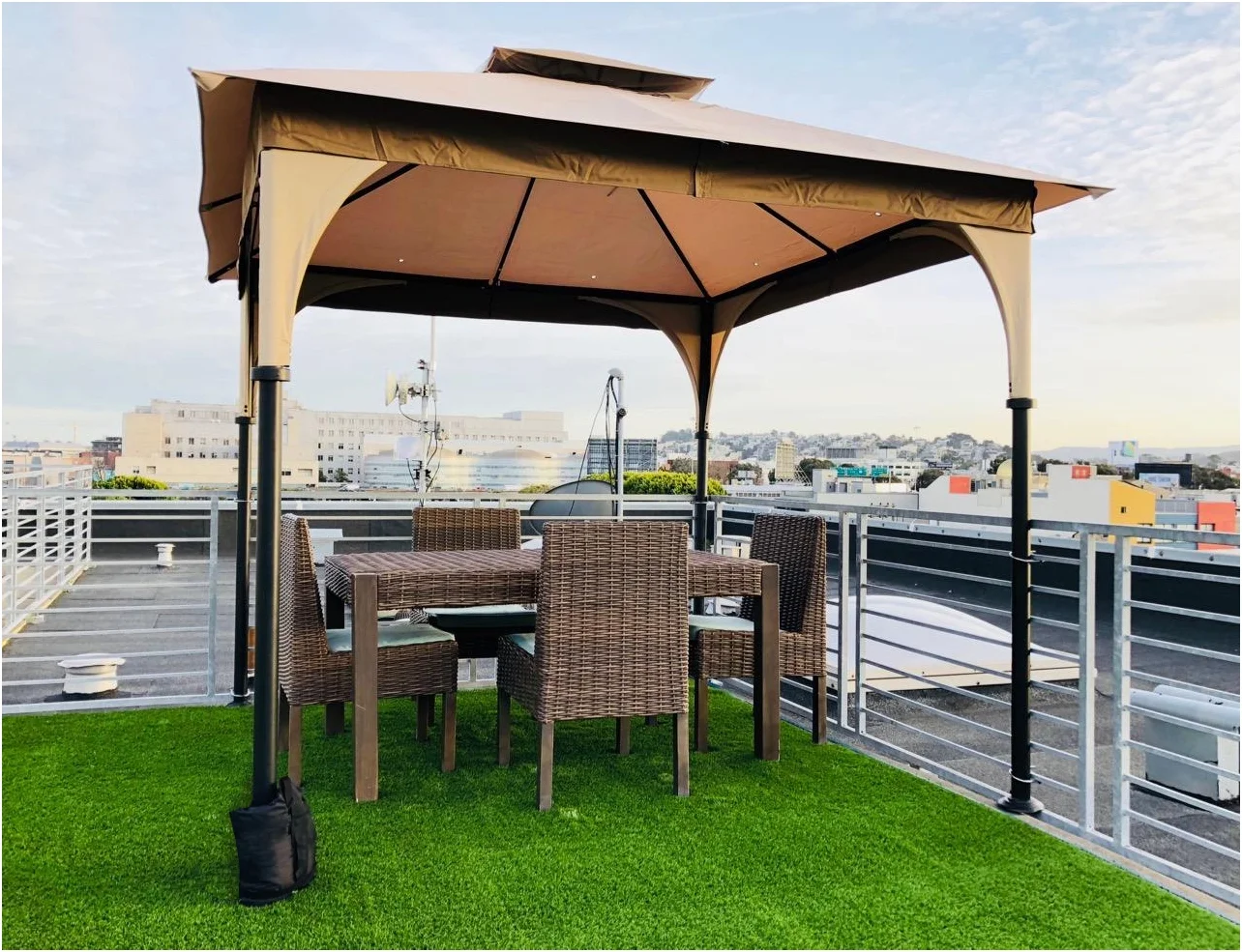 GOGHOST Canopy Weight Bags for Pop up Canopy Tent, Sand Bags for Instant Outdoor Sun Shelter Canopy,Heavy Duty Tent Weight Bags for Patio Umbrella Base, Set of 4 Black