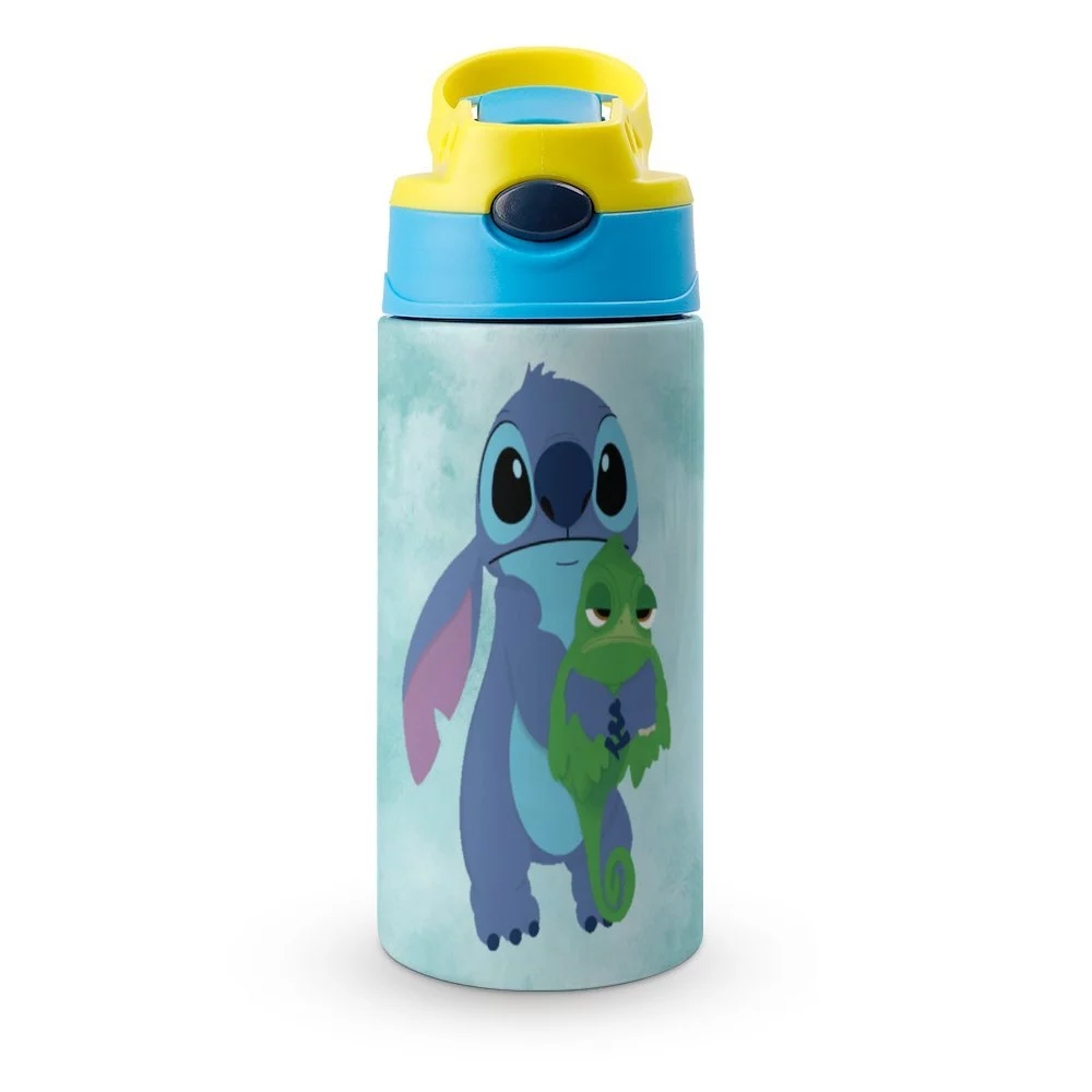 Stitch Children's Water Bottle Vacuum Insulated Stainless Steel Cup With Straw Toddler Thermoses