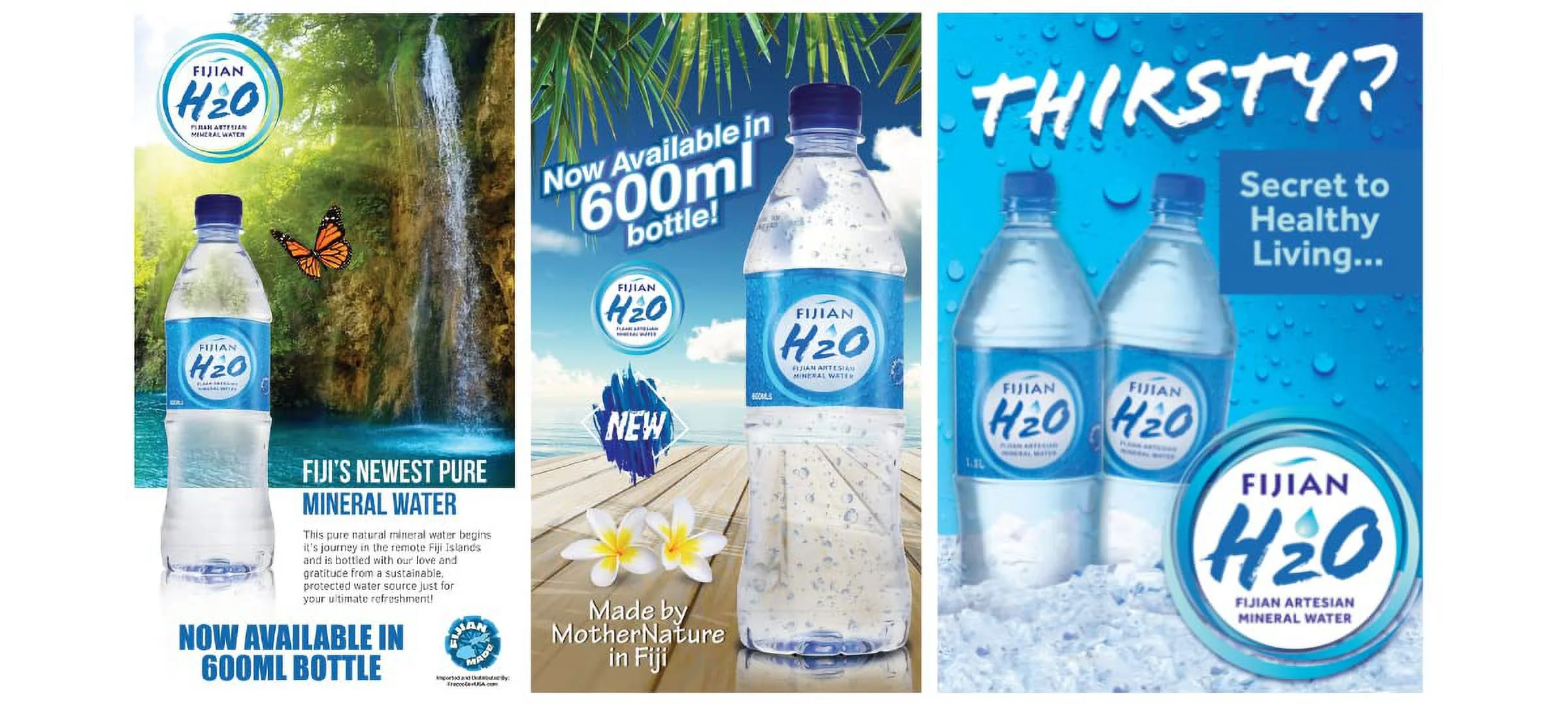 FIJIAN H20 Natural ARTESIAN Mineral Water (Case Pack Of 24 x 20.28 Oz Bottles) Discover Fiji's Finest H20, Naturally High pH & SMOOTH TASTE