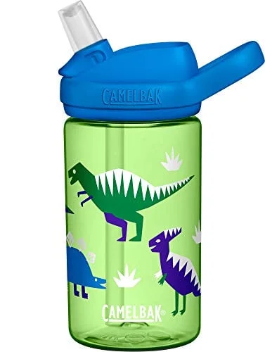 CamelBak Eddy+ Kids BPA-Free Water Bottle with Straw, 14oz, green, Model Number: 2282301040