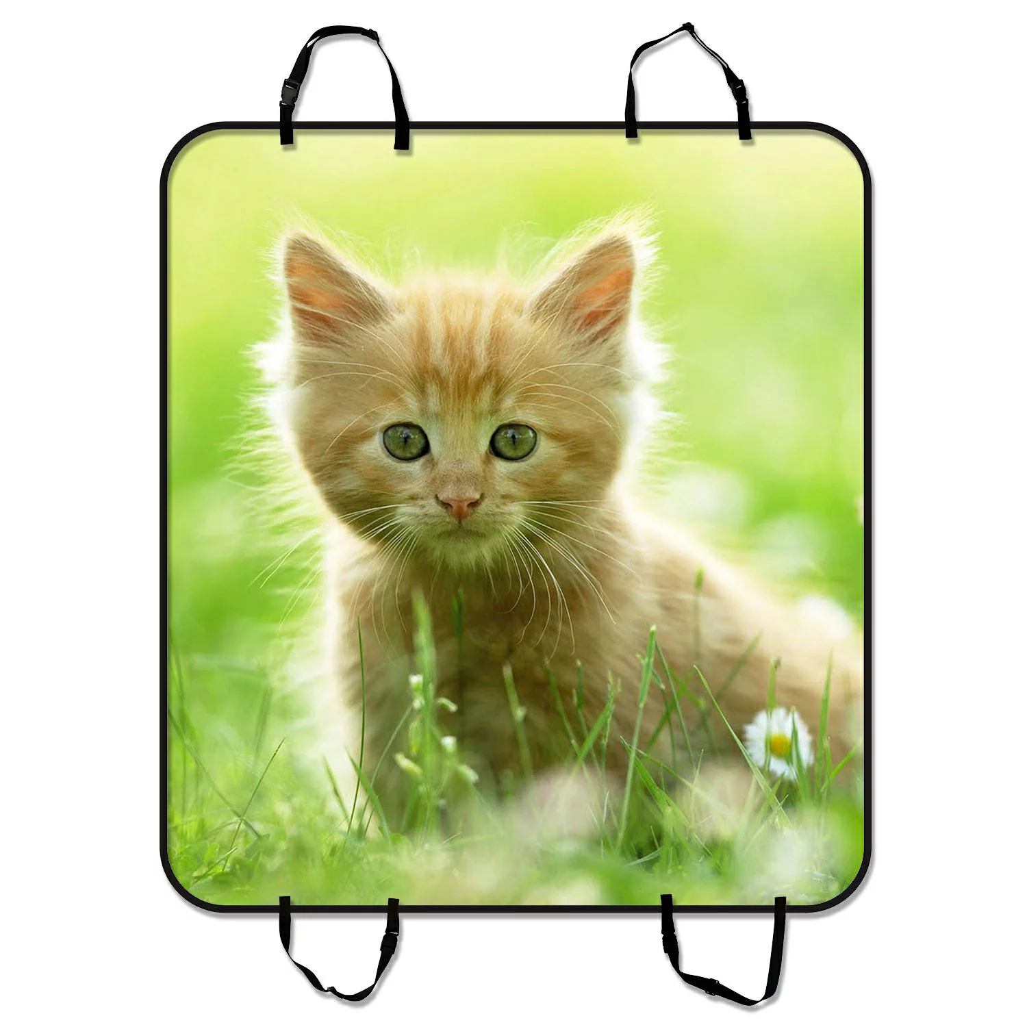 ZKGK Animals Kitten Cat Dog Car Seat Cover Dog Car Seat Cushion Waterproof Hammock Seat Protector Cargo Mat for Cars SUVs and Trucks 54x60 inches