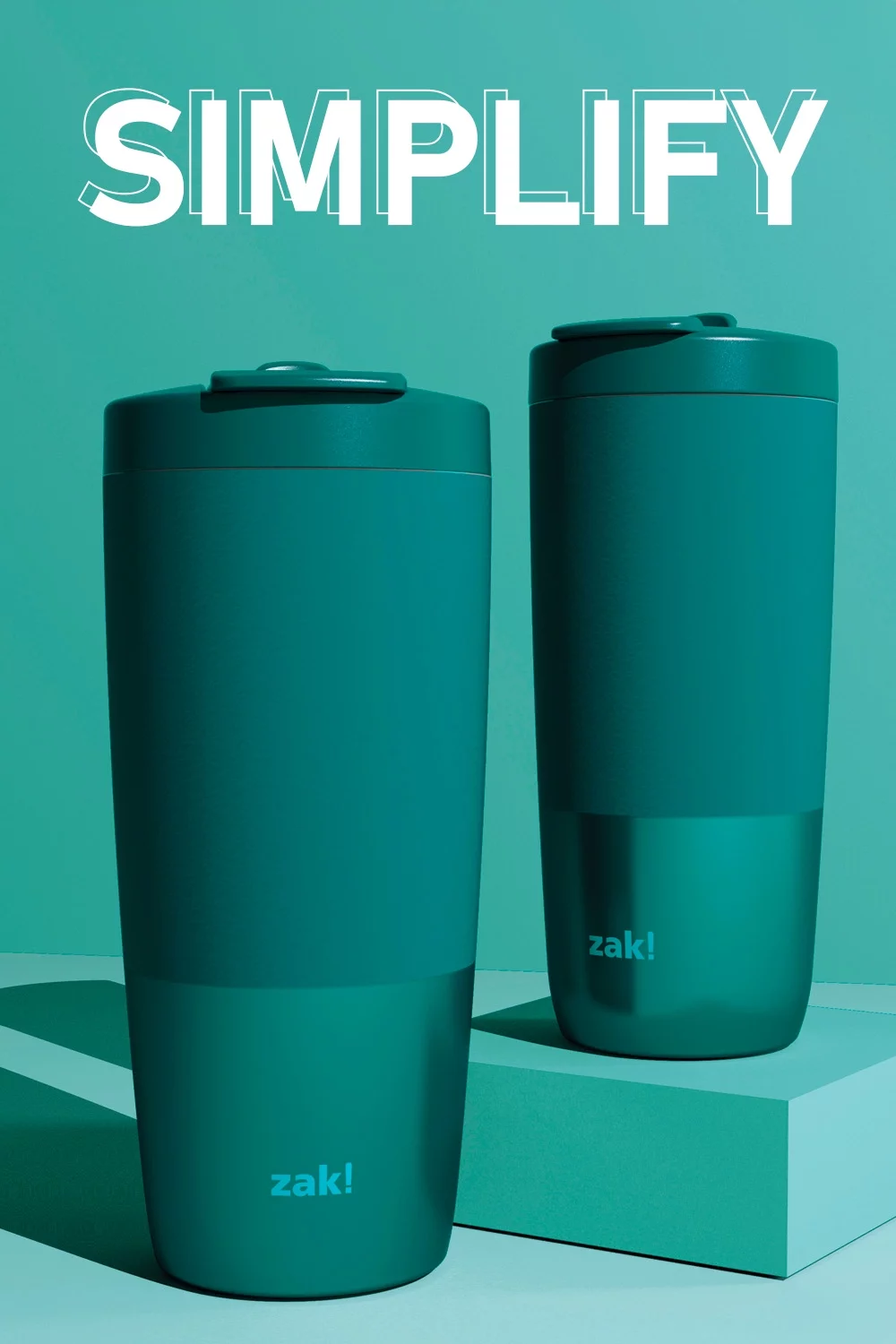 Zak Designs Sutton 30 ounce Vacuum Insulated Stainless Steel Tumbler (Jade)