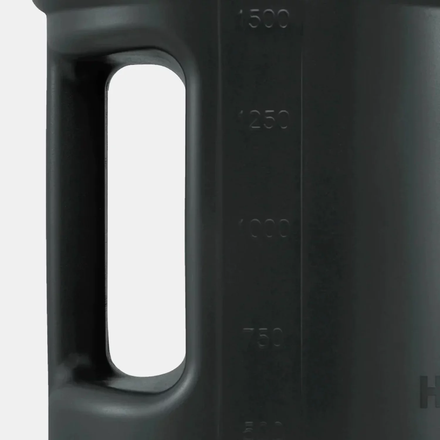 Hydrojug Half Gallon (73oz) Pro Jug - Refillable, Reusable Water Bottle With Carry Handle - Leakproof Guarantee - Dishwasher Safe, BPA Free - Black