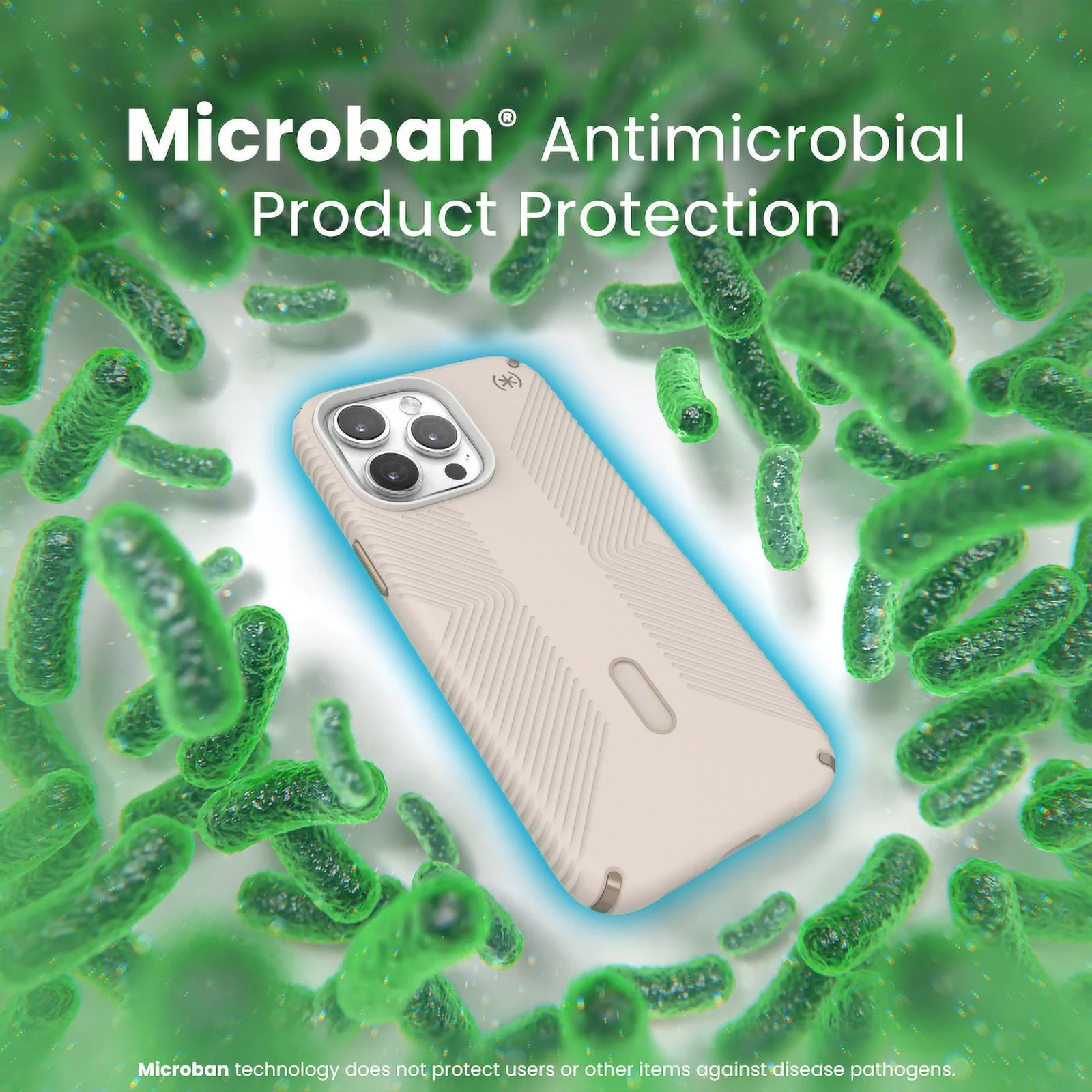 Speck iPhone 15 Pro Max Case-Presidio2 Grip-ClickLock-MagSafe-6.7 Inch Phone Case-Bleached Bone/Heirloom Gold/Hazel Brown