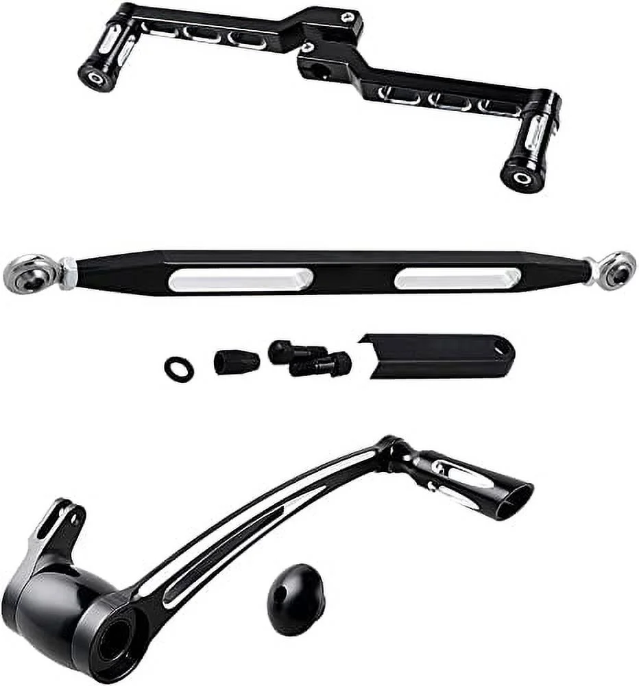 Astra Depot Shift Lever Toe/Heel Shifter Pegs + Brake Arm Lever Peg Pedal + Shift Linkage For 2008-2013 Harley Road King Street Electra Glide