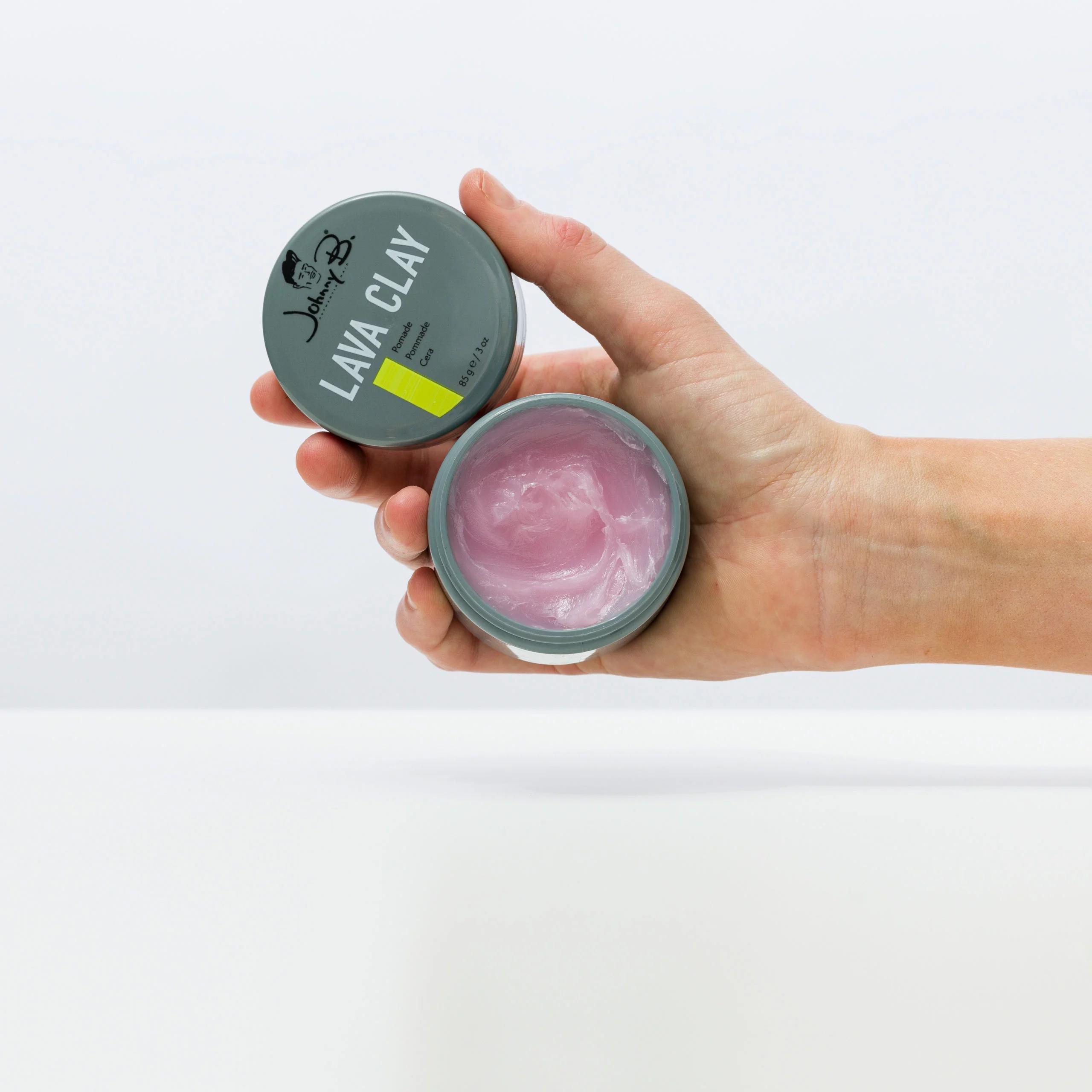 Johnny B Lava Clay Pomade Hair Styling for Fades and Buzz Cuts, 3 oz