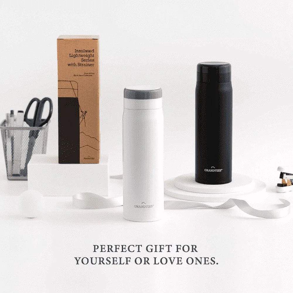 GrandTies 20oz Travel Water Bottle - White