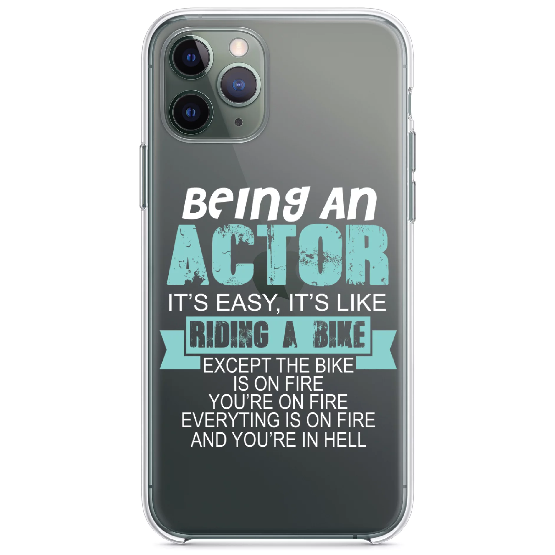 DistinctInk Clear Shockproof Hybrid Case for iPhone 12 / 12 PRO (6.1