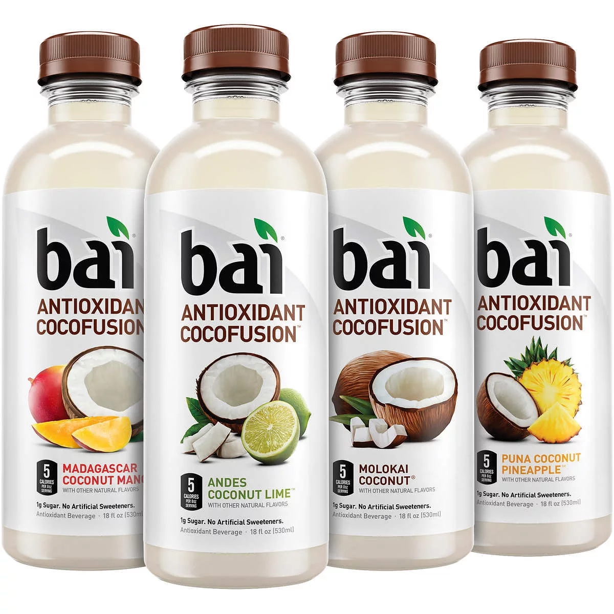 Bai Antioxidant Cocofusion Variety Pack, 18 Fluid Ounce (15 Count)