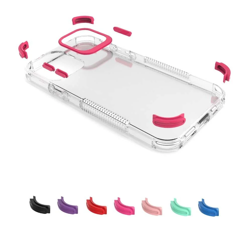 Xihaiying for iPhone 12 Case Waterproof, Built-in Screen Protector Dustproof Shockproof Full Body IP68 Underwater Protective Cover for iPhone 12 6.1 inch(Red)