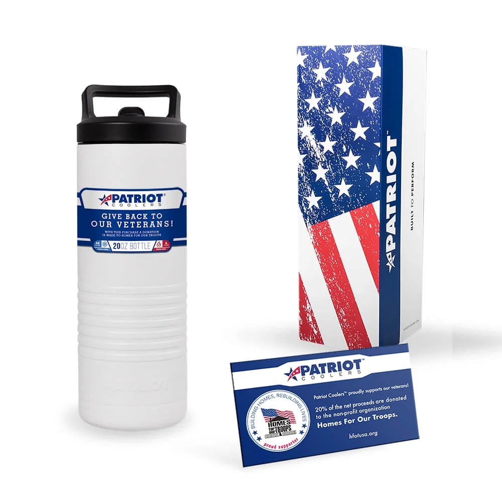 Patriot Coolers 20oz Stainless Steel Insulated Bottle