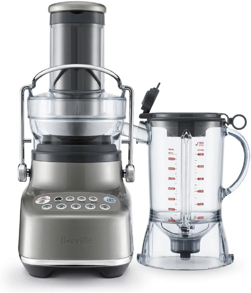 Open Box Breville Bluicer Blender and Juicer BJB615SHY - Smoked Hickory