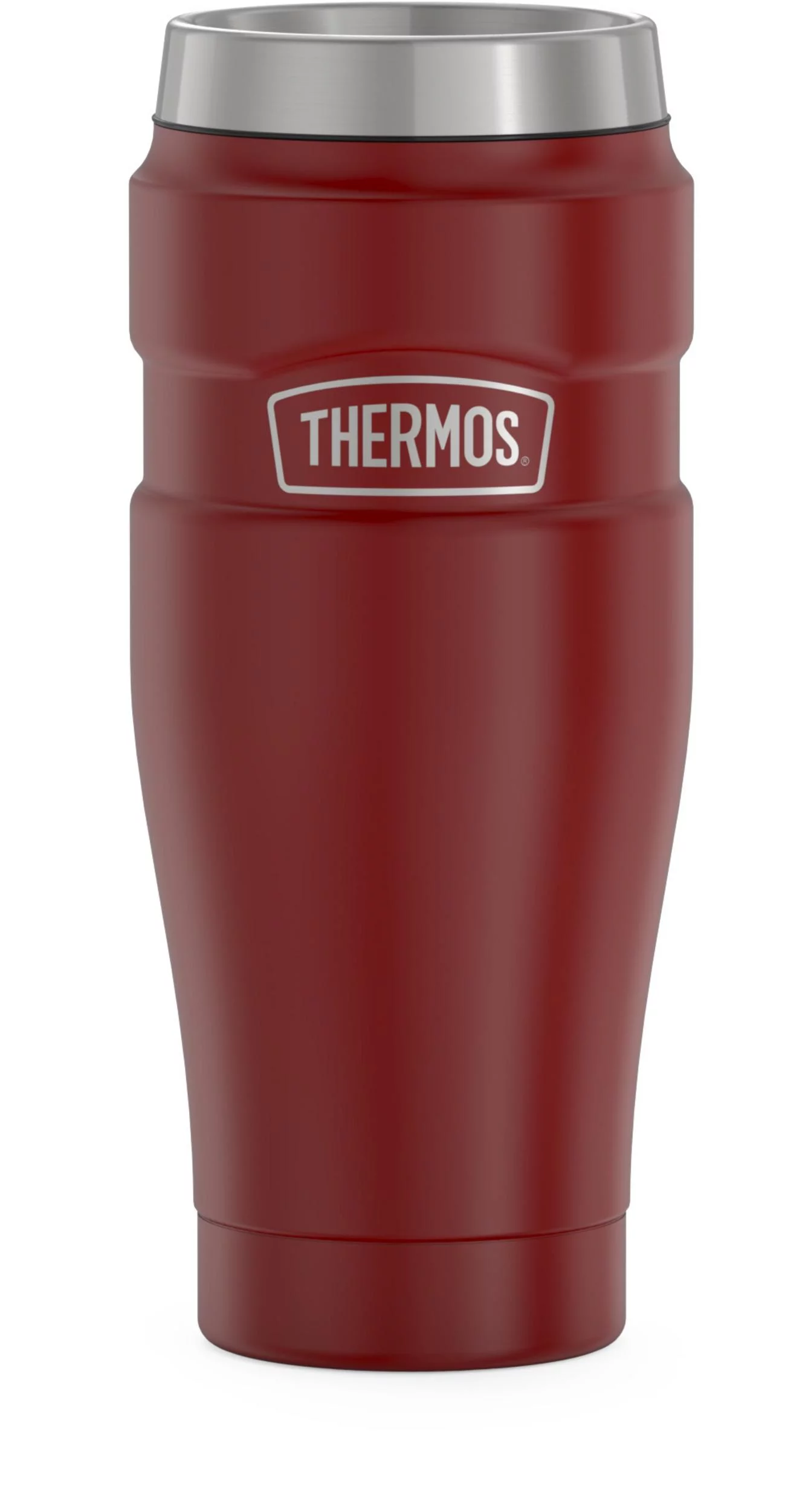 Thermos Stainless King Vacuum Insulated Stainless Steel Tumbler, 16oz, Matte Rustic Red