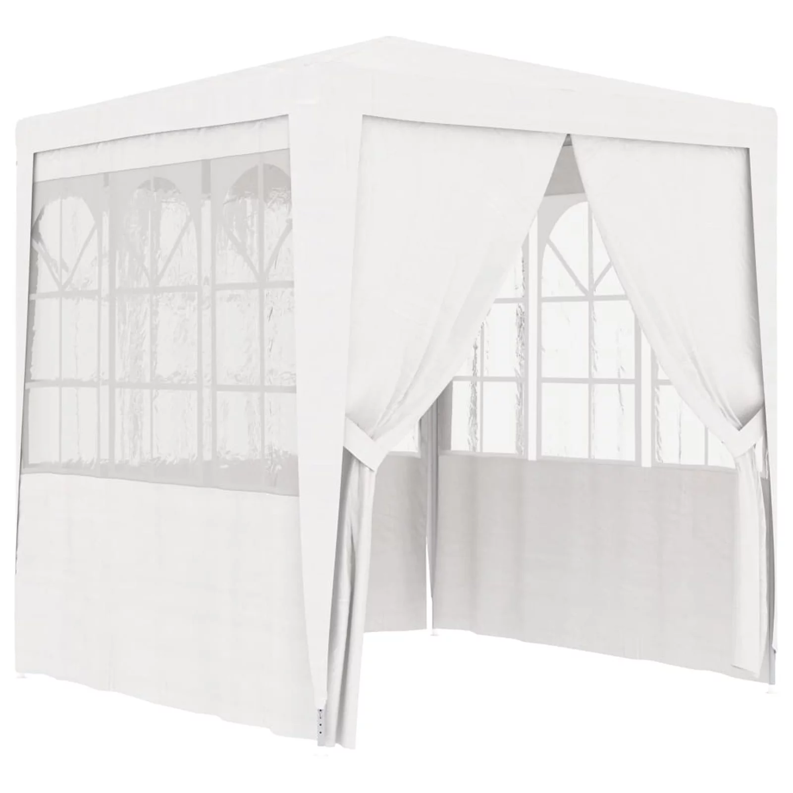 Irfora Professional Party Tent with Side Walls 8.2'x8.2' White 0.3 ozft²
