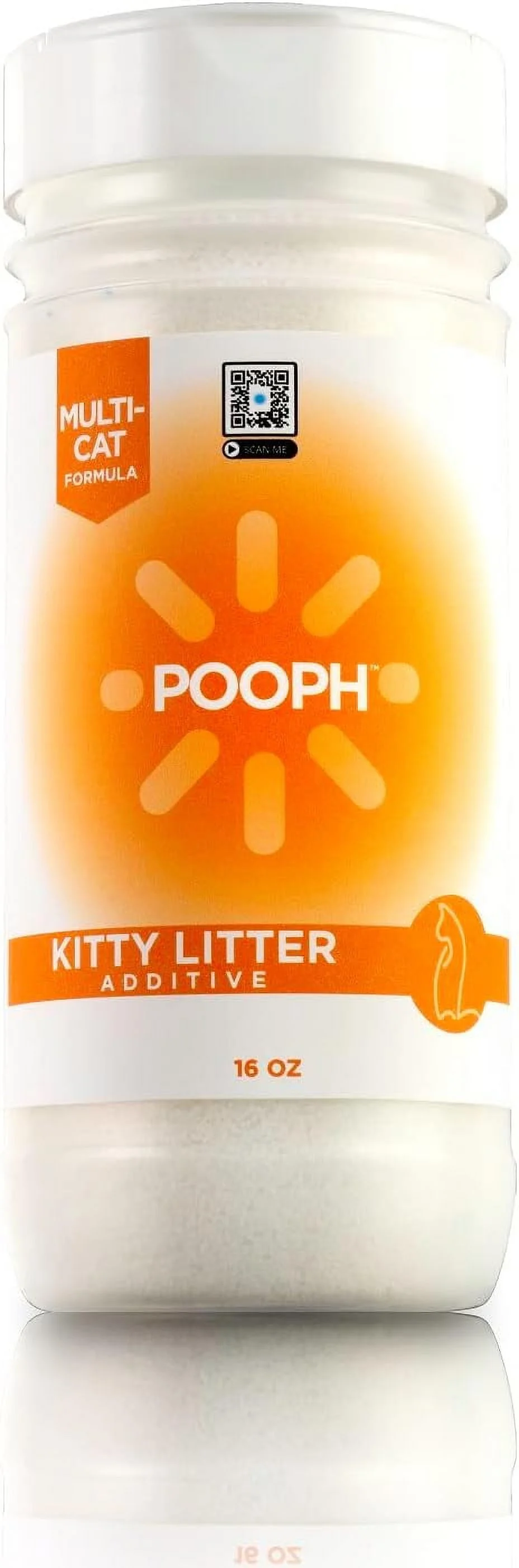 Pooph Kitty Litter Box Powder Additive, Cat Litter Box Deodorizer, 16 oz