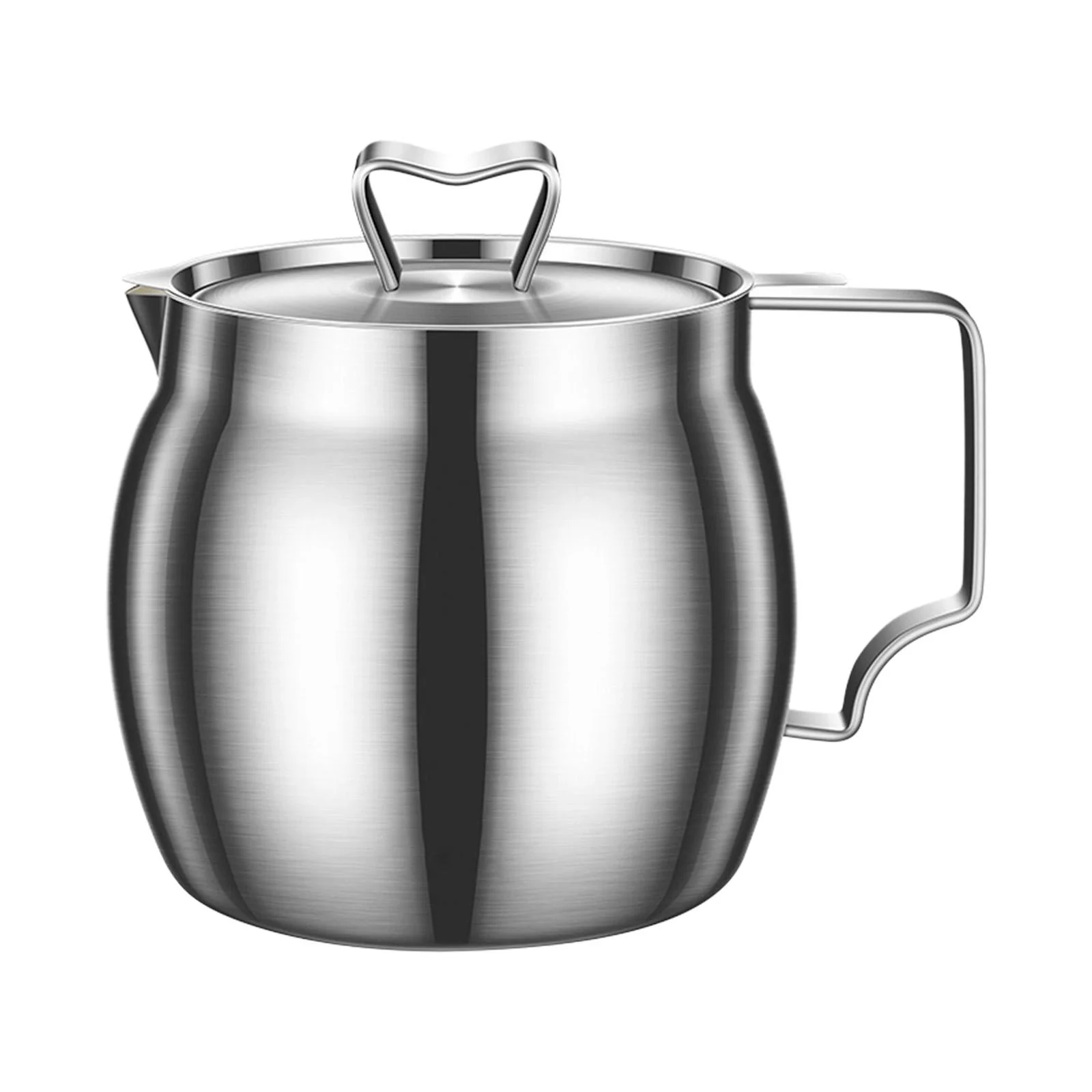 perfk Stainless Steel Oil Filter Multi Functional Easily Refill Kitchen Filter Pot