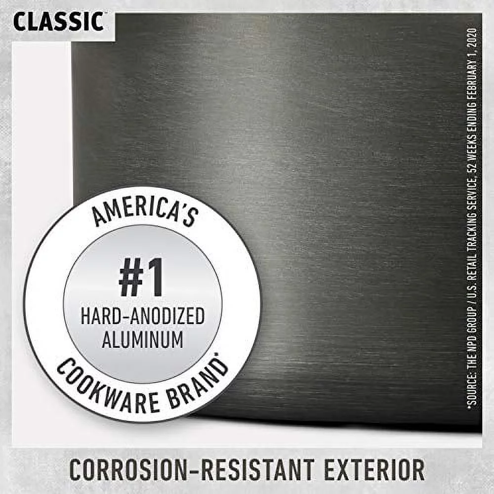 Used Calphalon Classic Nonstick Saute Pan with Cover, 5 Quart, Grey