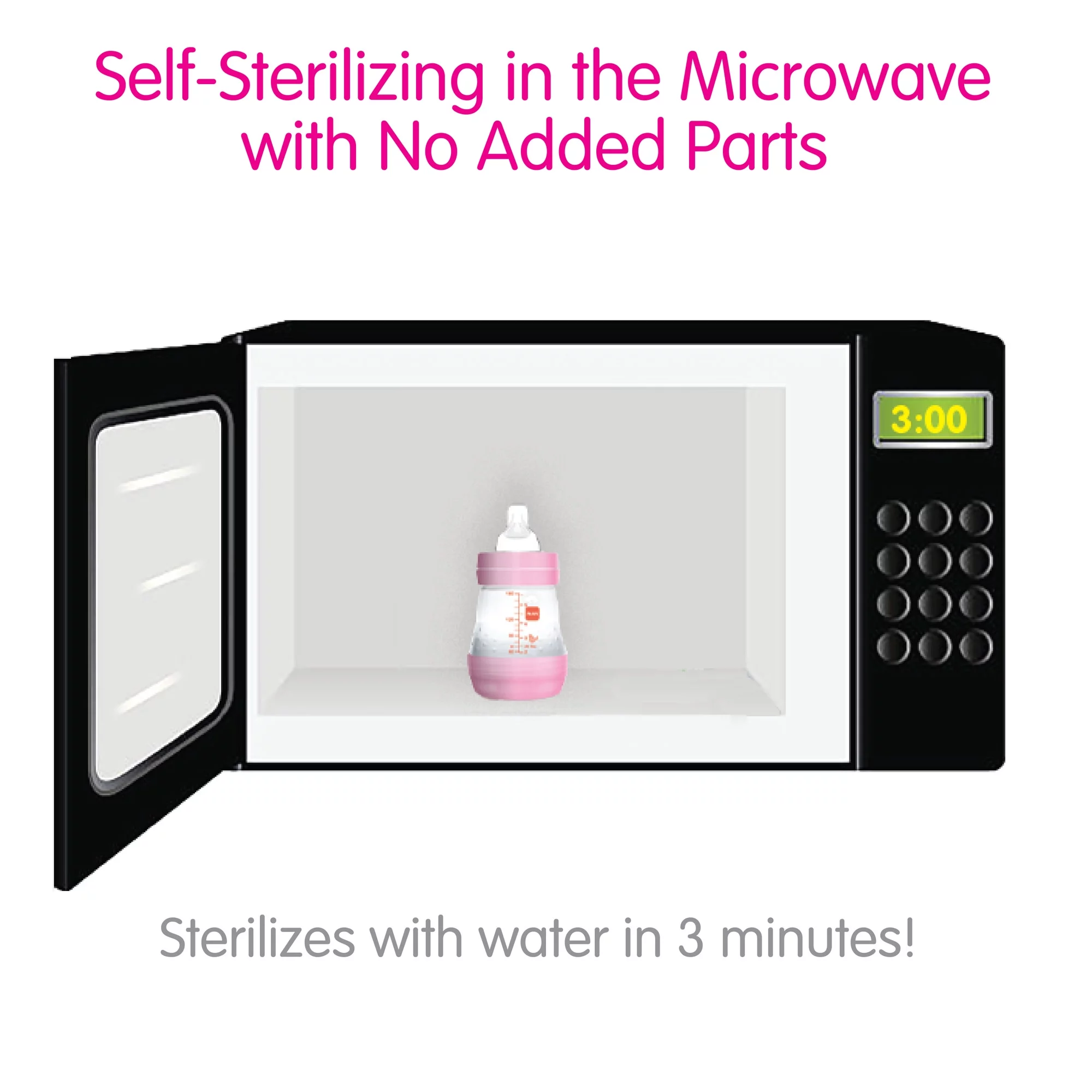 MAM Easy Start Matte Anti-Colic Bottle, 9 oz, Unisex, 2 pack