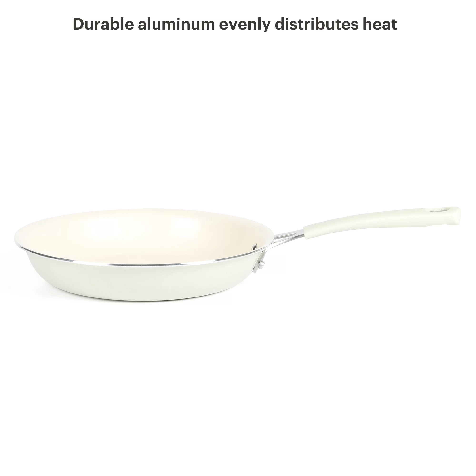 Martha Stewart Everyday Charlemont 10-inch Linen Aluminum Fry Pan