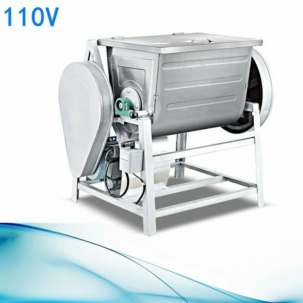 30QT Commercial Electric Dough Mixer 110V Kitchen Equipment Stand Mixer Mixing Machine 1.5KW with Inverted Electric Switch