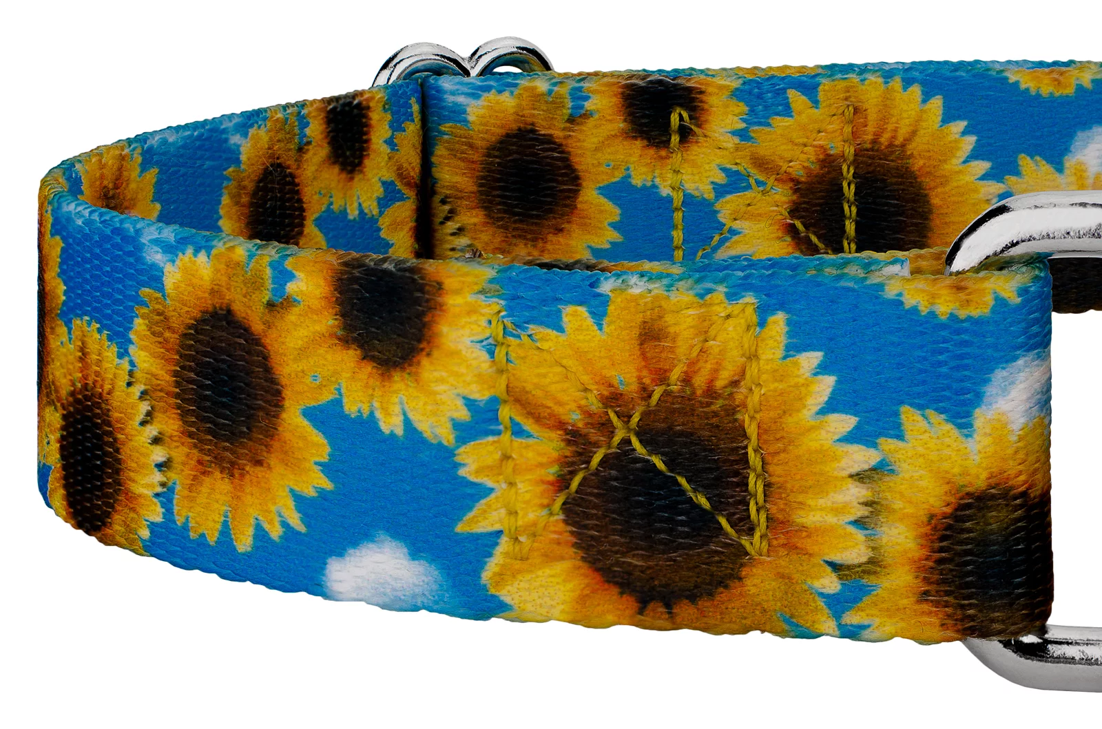 Country Brook Design® Sunflowers Martingale Dog Collar and Leash, Extra Large