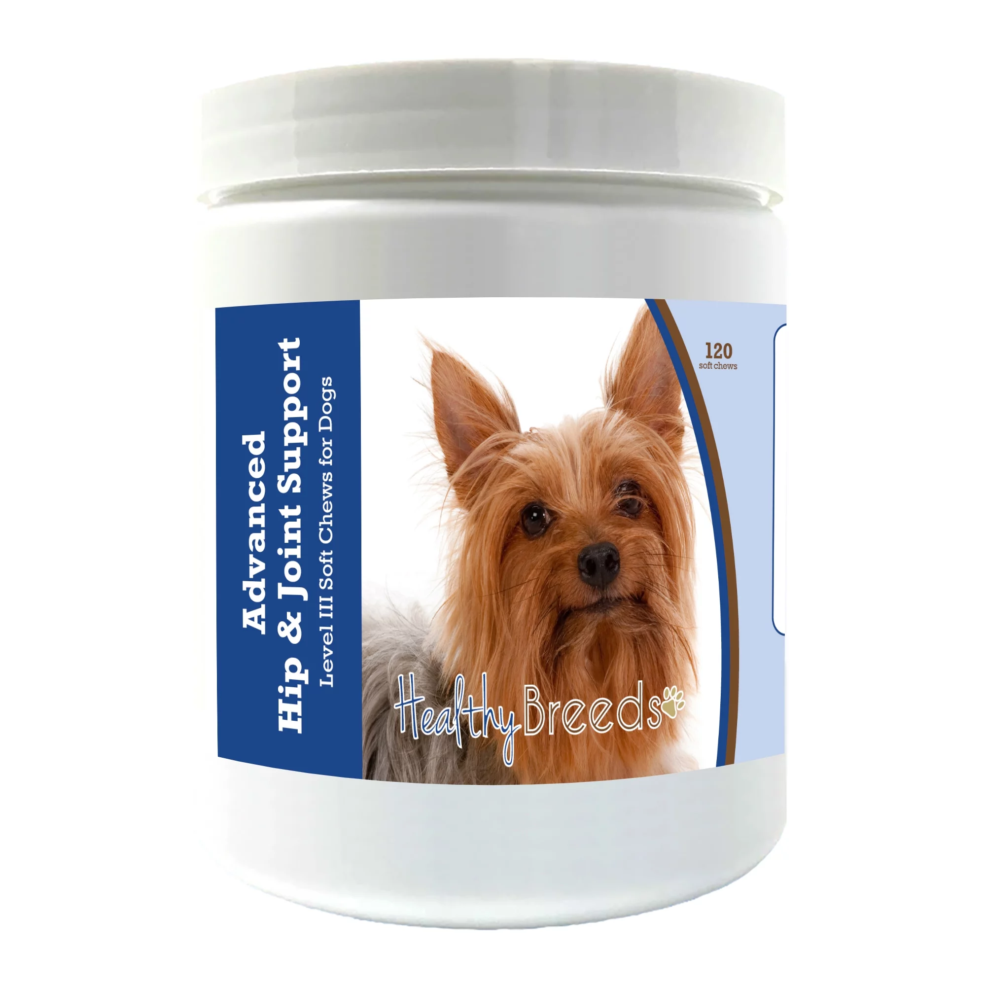 Healthy Breeds Silky Terrier Advanced Hip & Joint Support Level III Soft Chews for Dogs 120 Count