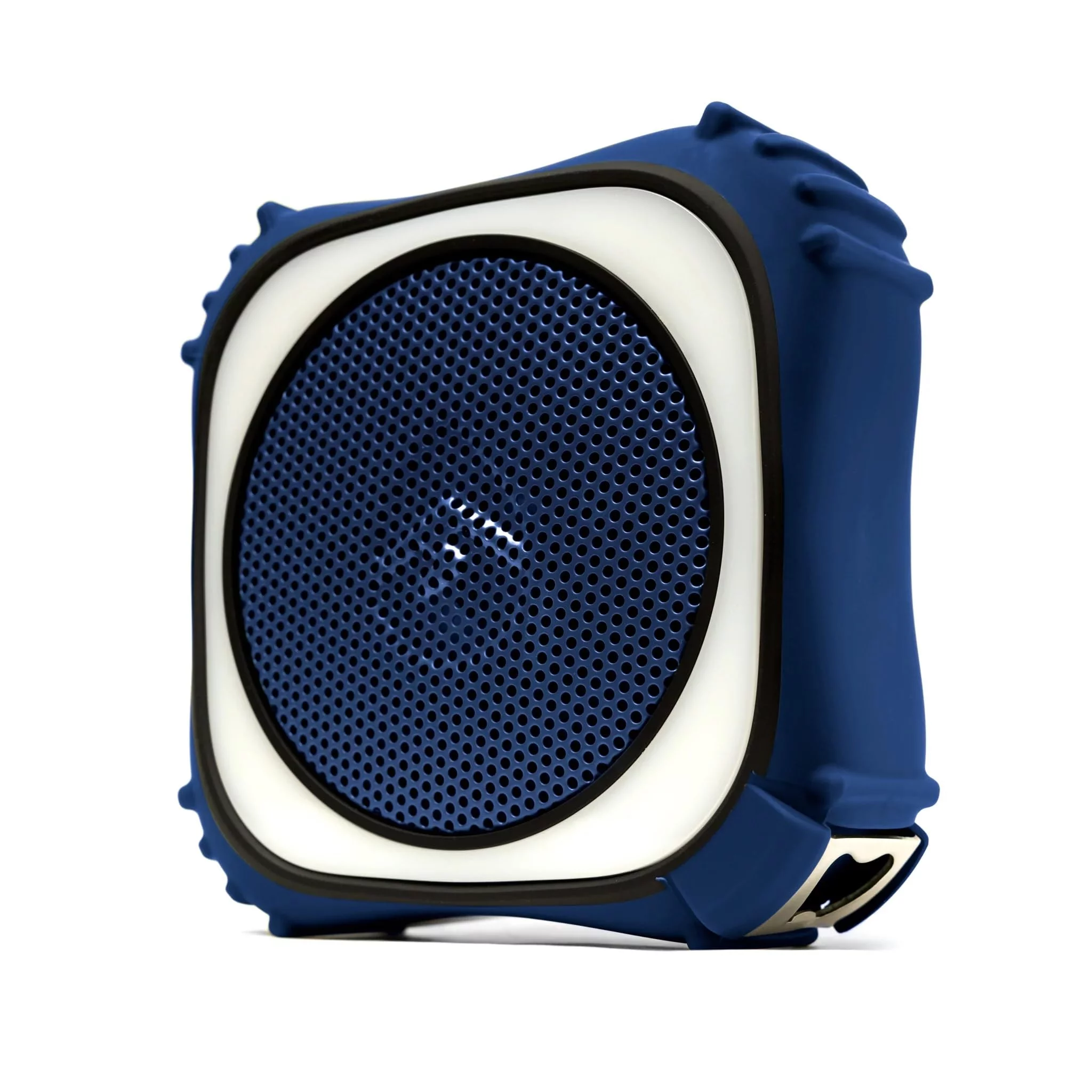 Ecoxgear EcoEdge Pro Bluetooth Speaker, Waterproof Speaker with LED Party Lights,  Siri and Google Voice Assistant Activated, Blue