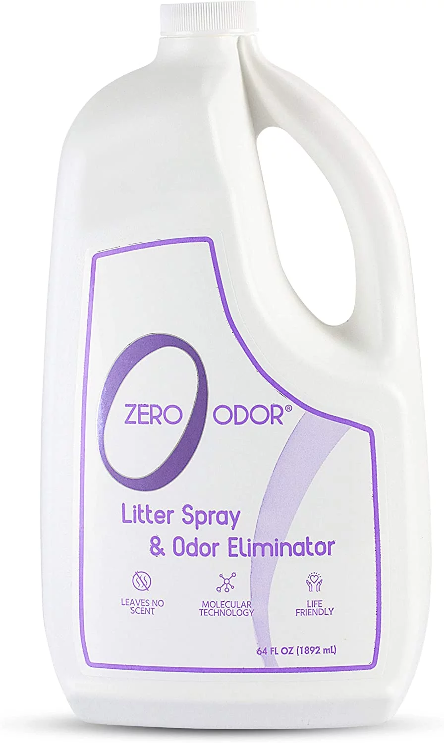 Zero Odor Litter Box Odor Eliminator Refill Cat Kitty Litter Deodorizer Pet Smell Remover 64 oz
