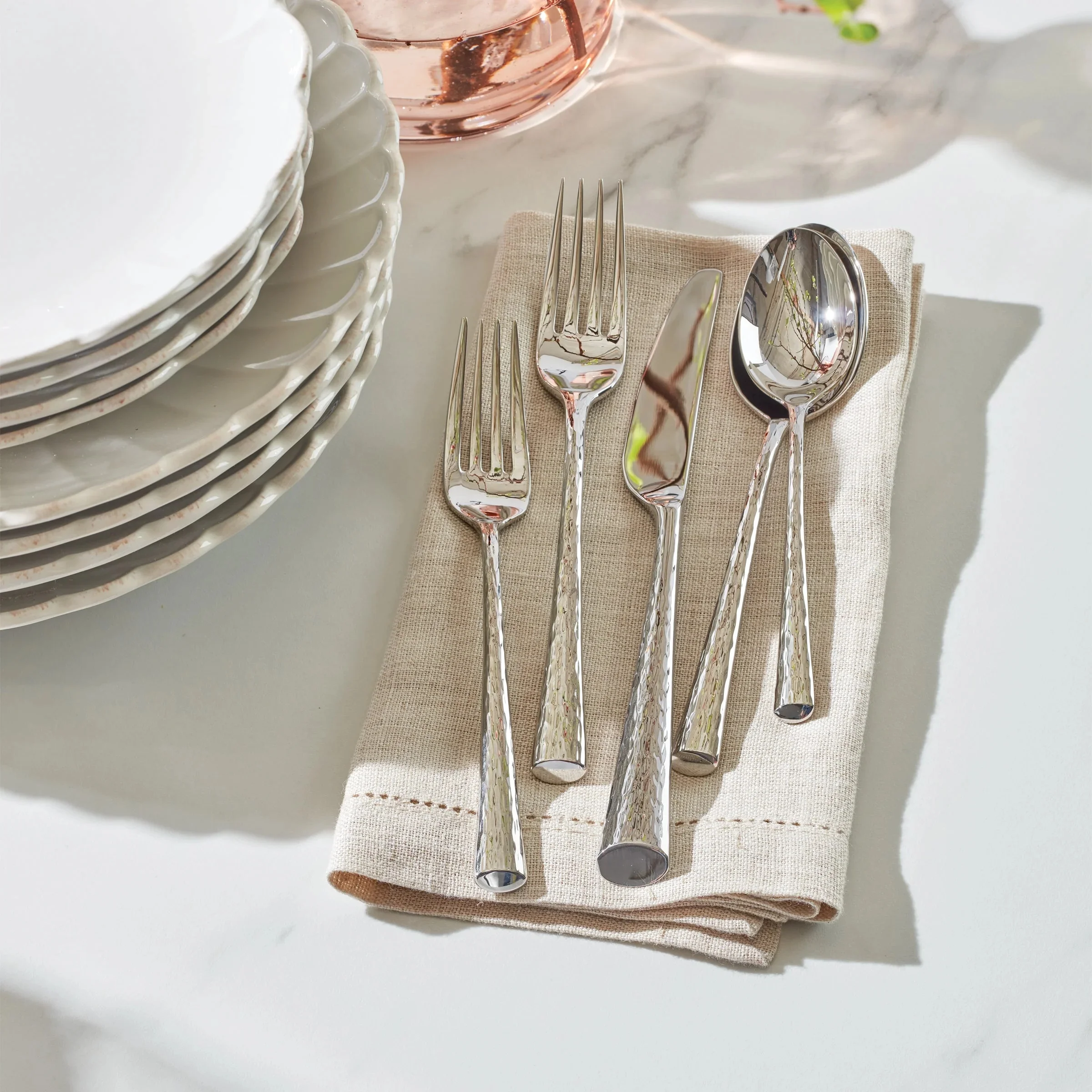 Lenox Imperial Caviar Flatware 5-Piece Place Set