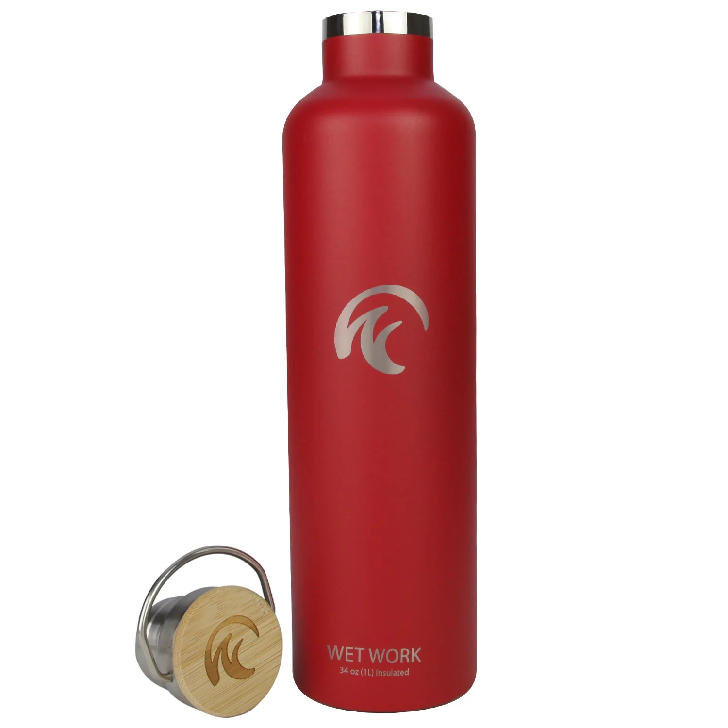 Wet Work Forever Cold Water Bottle (1L)- Red