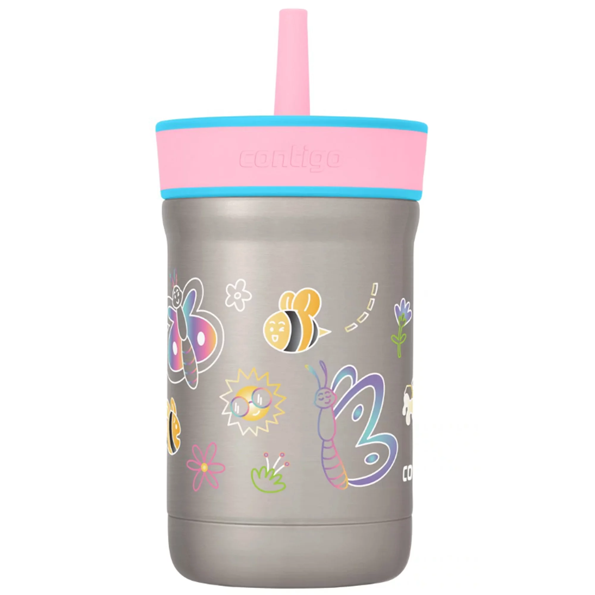 Contigo Kid's 12 oz. Leighton Stainless Steel Tumbler - Raspberry/Azalea