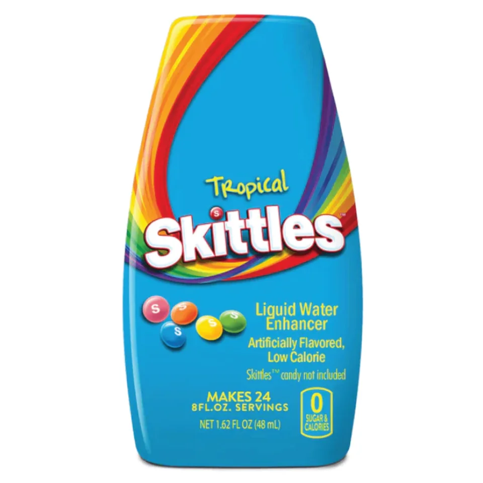 Skittles Tropical Liquid Water Enhancer | 1.62oz 48ml | 6 Bottles