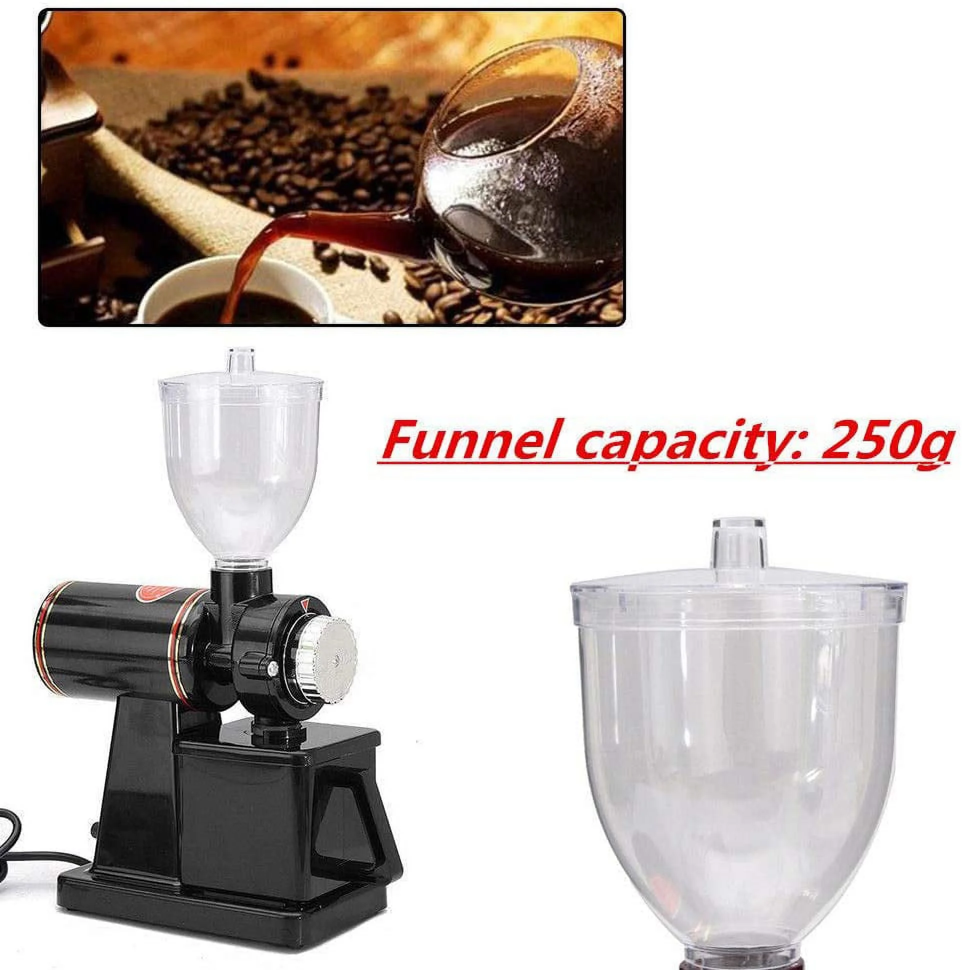 TFCFL Commercial Home Electric Mini Auto Burr Mill Espresso Coffee Bean Grinder Maker