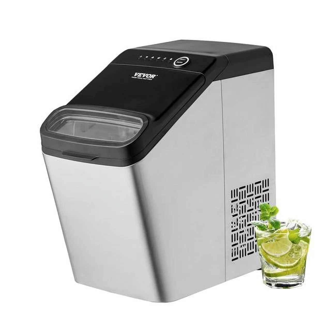 Vevor ZDBTMSZB33LBSD7FDV1 33 lbs in 24 Hours Countertop Ice Maker
