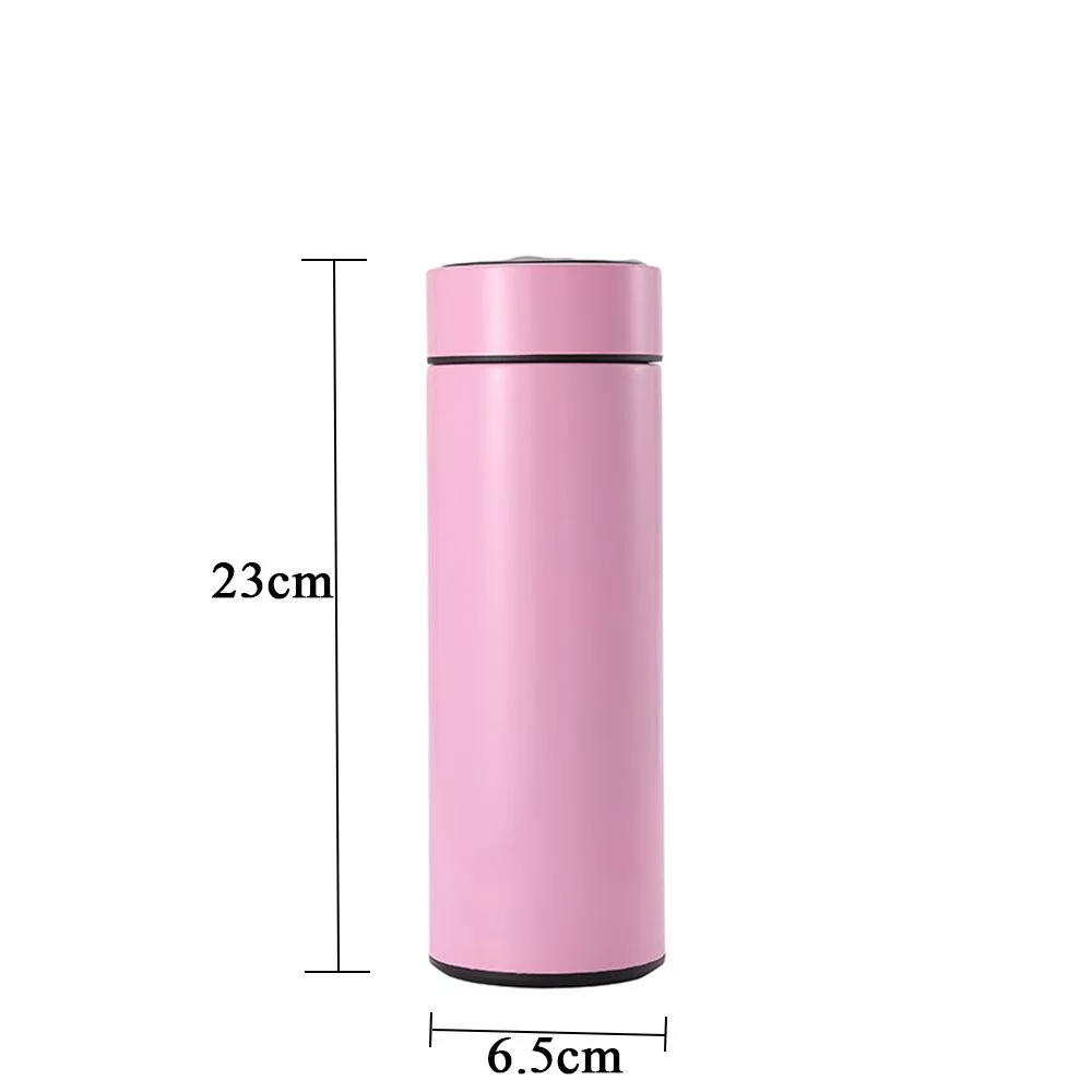 Creative Temperature measurement Drinkware LED Display Thermos cup Premium Travel Mug Miniature Water Bottle Intelligent Temperature Display GOLD