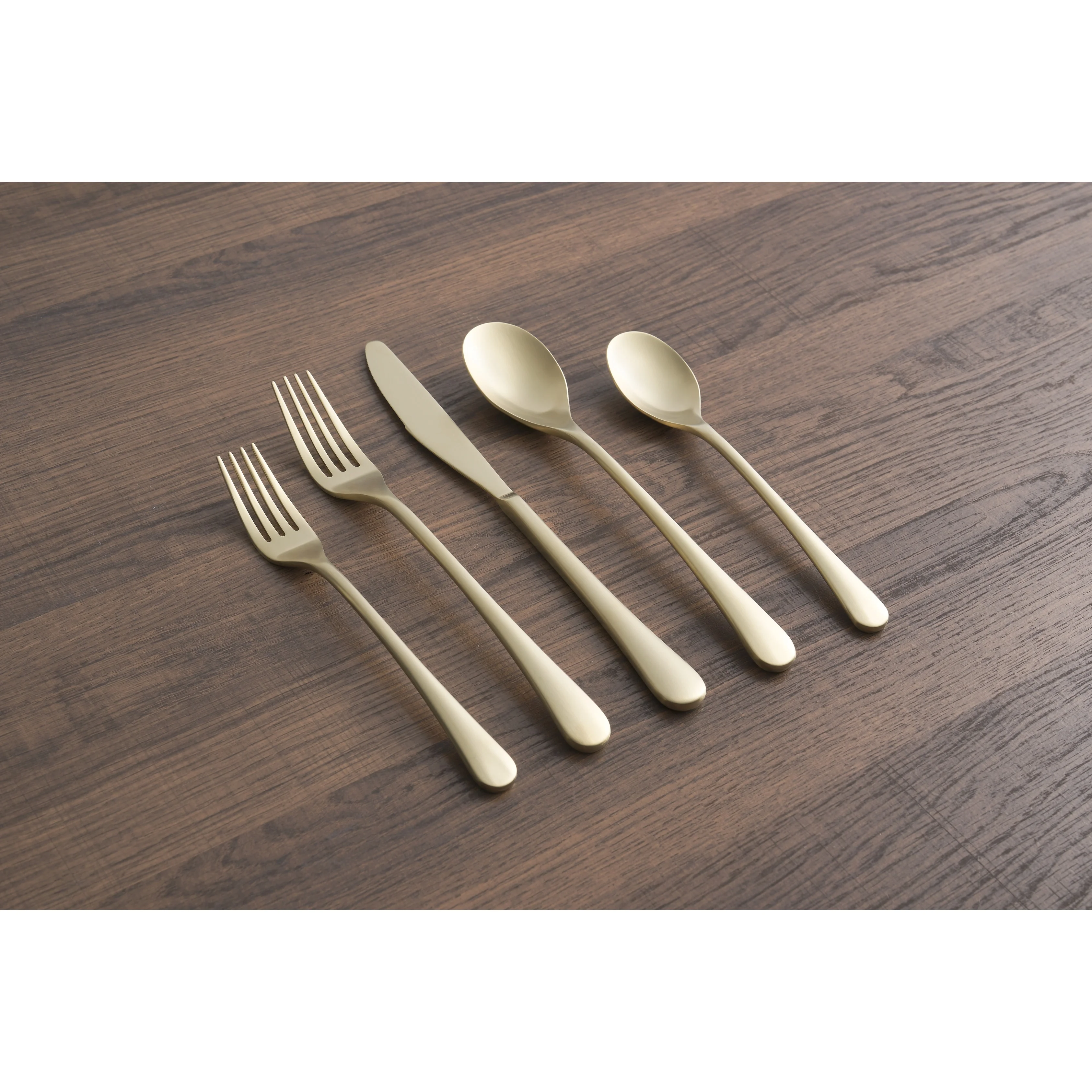 Cambridge Silversmiths Xyla 20-Piece Flatware Set, Service for 4 - 20 Piece Champagne Satin