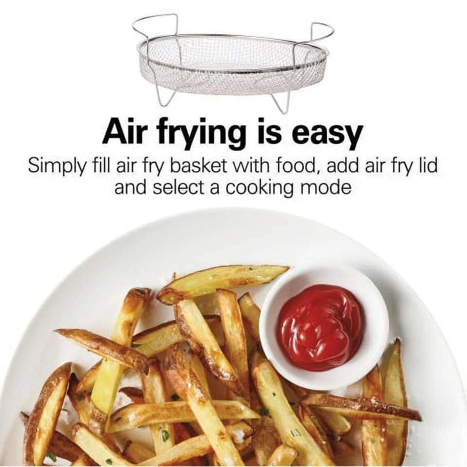 Hamilton Beach 2-in-1 Air Fry Slow Cooker, 6 Quart Capacity, 33061