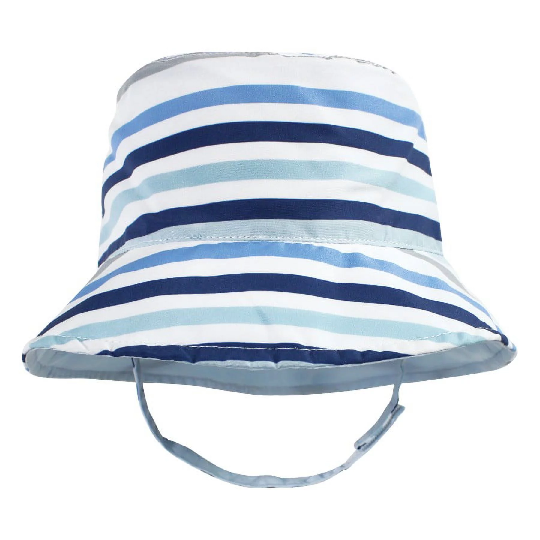Hudson Baby Infant Boy Sun Protection Hat, Shark Stripe, 0-12 Months