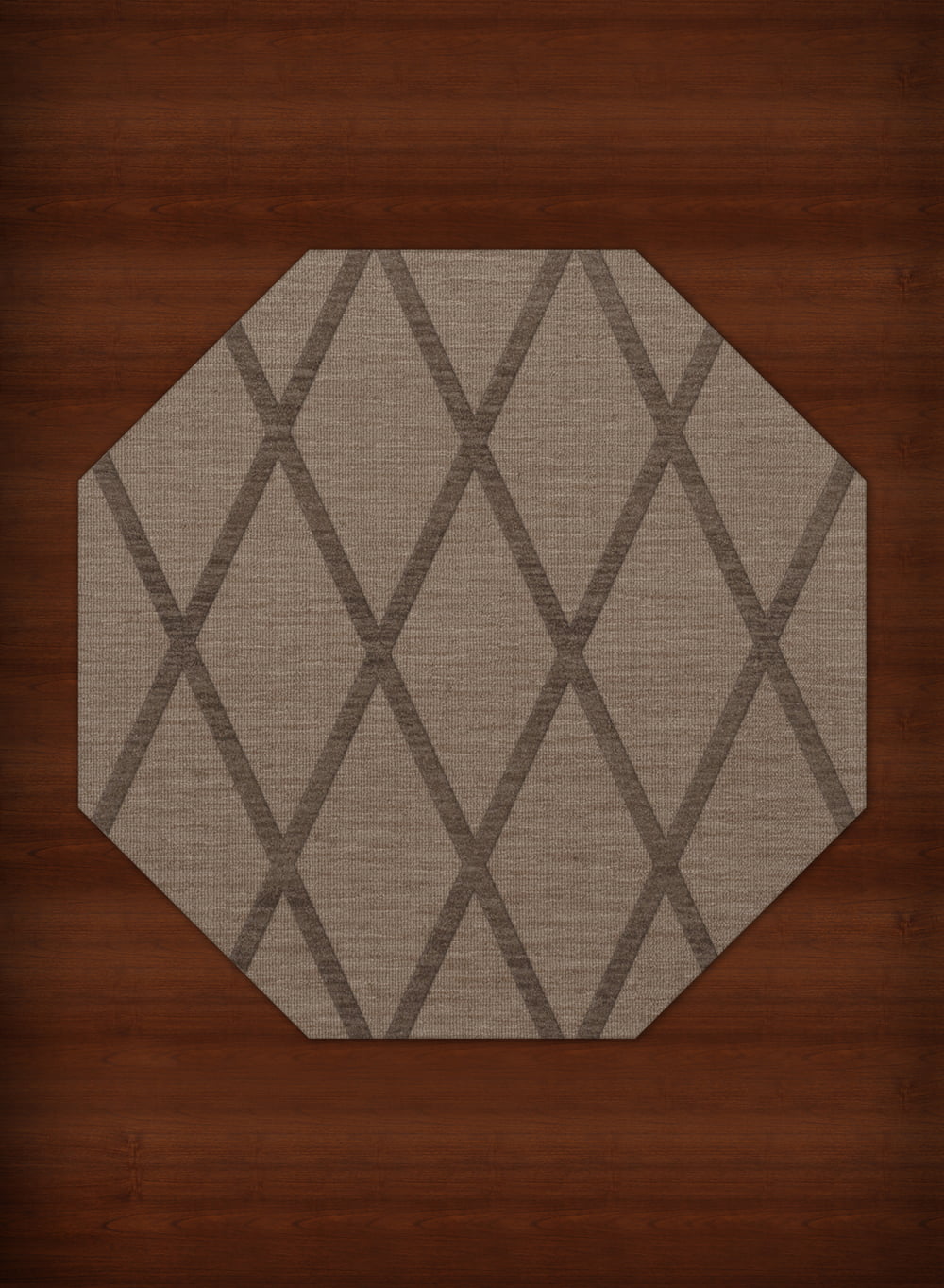 Dalyn Dover Area Rug DV11 Dv11 Stone Lines Diamonds 8' x 8' Octagon