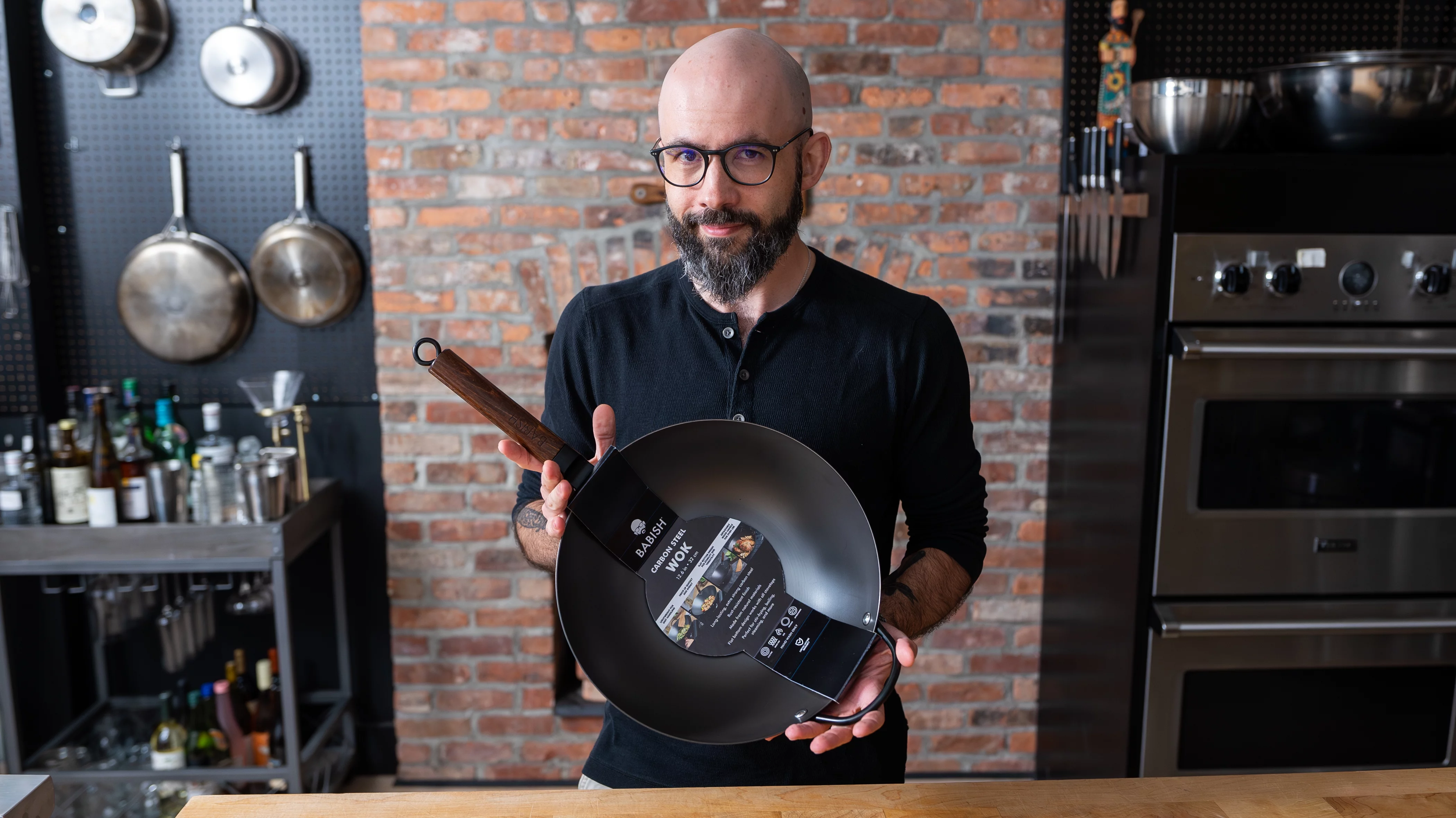 Babish 13-inch Carbon Steel Wok