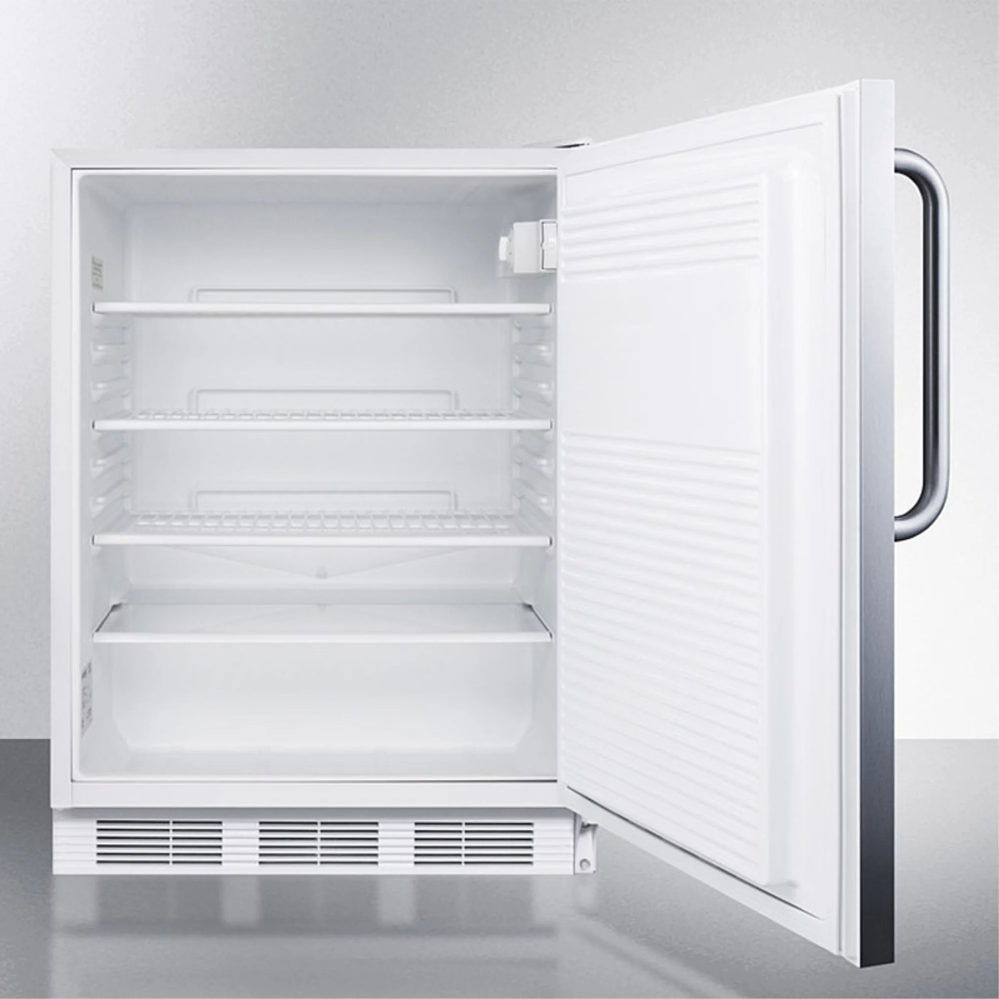 Medical Stainless NSF Compliant Built-in ADA Under-Counter Fridge FF7BISSTBADA