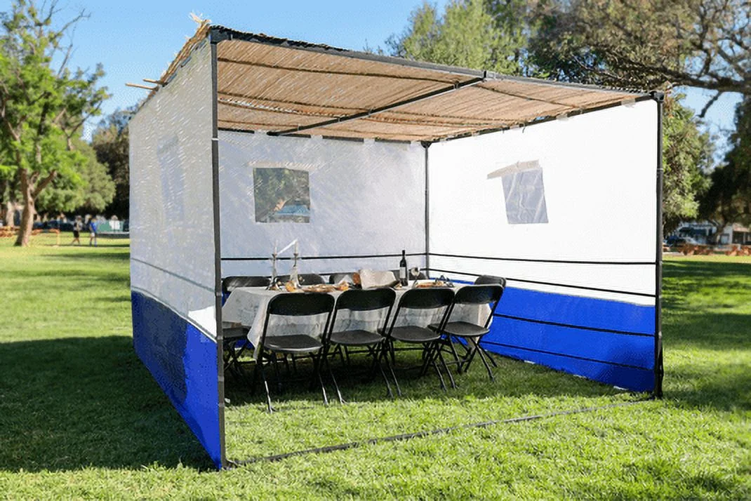 Sukkah Kits 10 x 10 Adjustable Size Sukkah - White Walls