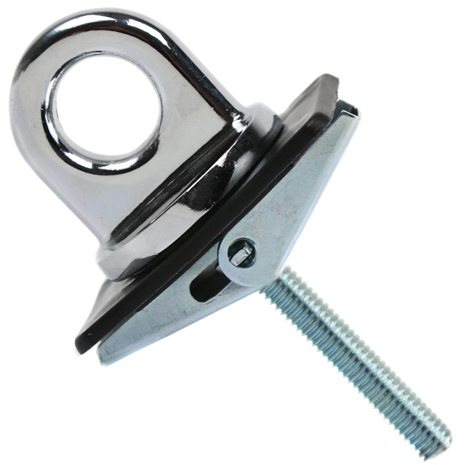 2 Pc Universal Fit Truck Bed Anchor 82485 Chrome Plated Tie Down Loop Hooks Pickup Bed